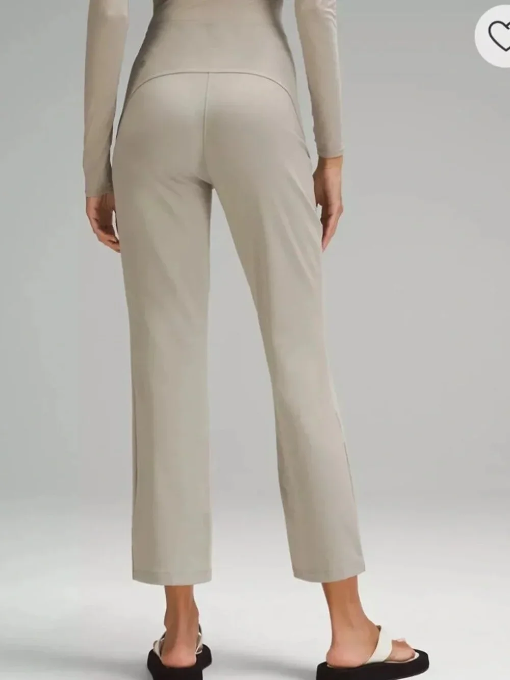 Lululemon Smooth Fit Pull-On High-Rise Cropped Pant in Riverstone I Size 0